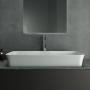 Фото Ideal Standard Ipalyss Раковина 800х400хh120 мм, накладная, без отв.под смес и перелива, с крепежом, шаблоном, покрытие: Diamatec цвет: белый глянец