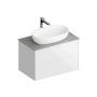Фото Kerama Marazzi PLB.M.80.2\WHT.V Тумба Plaza Modern/Плаза Модерн подвесная 80, 2 ящика, белая глянцевая