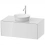 Фото Duravit White Tulip Тумбочка подвесная,  408x1000x550 мм,  1 выдвижной ящик, цвет: белый высокоглянцевый