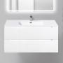 Фото Тумба с раковиной BelBagno Etna 100 bianco lucido (ETNA-1000-2C-SO-BL-P+BB1000ETL)