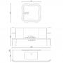 Фото ANTONIO LUPI IL BAGNO Тумба 360х540х500 мм., 1 ящик SLIM H18 Noce Americano, цвет Strada lucido