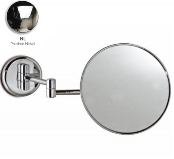 Фото Косметическое зеркало, 3SC, Cosmetic Mirrors, 3-х кратное увеличение, без подсветки, цвет-Polished Nickel