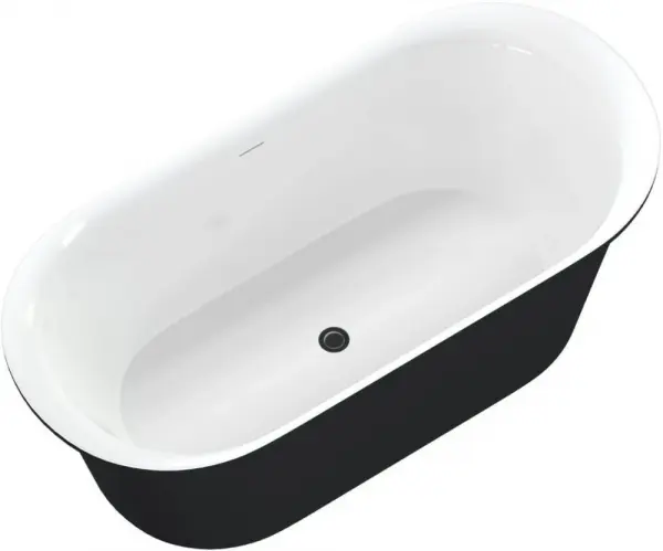 Фото Акриловая ванна Aquanet Family Smart 170x78 88778 Matt Finish панель Black matte 88778-MW-MB