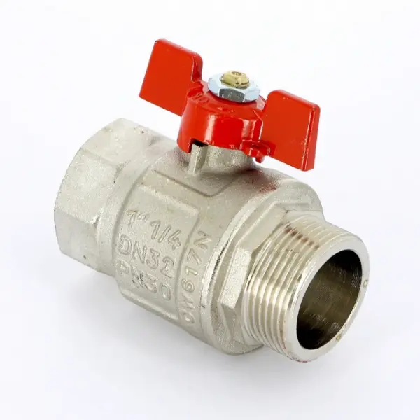 Фото Кран шаровой НВ полнопроходной бабочка Uni-Fitt 1"1/4 (111T5000)