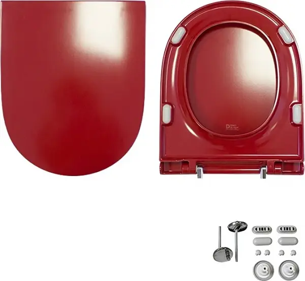 Фото Унитаз-компакт Sanita Luxe Best Color Red BSTSLCC07110522 с сиденьем Soft Close