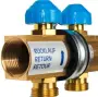 Фото Коллектор для теплого пола из латуни с расходомерами Watts HKV/T-2 2 вых.