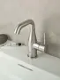 Фото Смеситель для раковины GROHE Essence с донным клапаном, M-size, суперсталь (24173DC1)