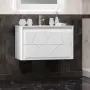 Фото Тумба с раковиной Opadiris Луиджи 90 белая (00-00000521+050400-u-01)