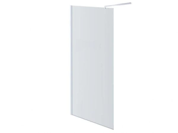Фото Душевая перегородка Aquatek AQ WIW 12020BL Walk in с держателем 1200x2000 профиль черный, стекло прозрачное
