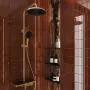 Фото Aqueduto CHUVA Душевая система  с изливом для ванны, шлифованное золото
