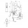Фото Ideal Standard Joy Смеситель для биде, на 1 отв, с донным клапаном, цвет: PVD Magnetic Grey