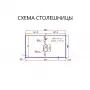 Фото Столешница La Fenice Granite Black Olive Light Lappato 90 см Черная