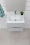 Фото Тумба с раковиной Aquanet Алвита new 60 подвесная, серый, с ящиками (00277512+812-60)