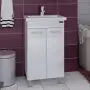 Фото Тумба с раковиной СанТа Ливерпуль 50 напольная (700107+Фостер50)
