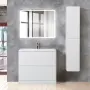 Фото Тумба с раковиной BelBagno Albano 90 напольная, bianco lucido (ALBANO-900-2C-PIA-BL+BB900/455-LV-MR-ALR)