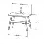 Фото Duravit Cape Cod Консоль 825x1120x570 мм деревянная напольная с 1 полкой, цвет Американский орех