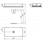 Фото Ideal Standard Ipalyss Раковина 800х400хh120 мм, накладная, без отв.под смес и перелива, с крепежом, шаблоном, покрытие: Diamatec цвет: белый глянец