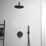 Фото Комплект верхнего и ручного душа Ideal Standard Ideal Rain Silk Black, черный матовый (BD389XG)