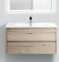 Фото Тумба под раковину BelBagno Kraft 100 см KRAFT-1000-2C-SO-RGB Rovere Galifax Bianco