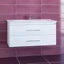 Фото Тумба с раковиной СанТа Вегас 105 подвесная, 2 ящика (226034+Оскар105)