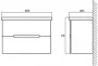 Фото Тумба под раковину BelBagno Luxury 60 см LUXURY-600-2C-SO-BL-P Bianco Lucido