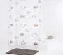 Фото Штора для ванных комнат Fishes бежевый/коричневый 180*200