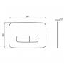 Фото Клавиша смыва Ideal Standard Oleans M3 2 кнопки, механическая, золото шлифованное (R0459A2)