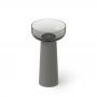 Фото Dea Design Pedestal Basin Раковина 48х48х88см., напольная, без отв., Glasstech, прозрачная смола, цвет: Smoky Black R4