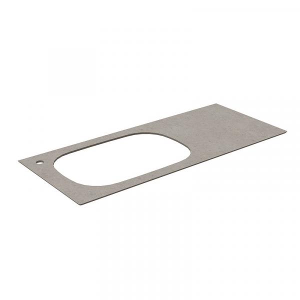 Фото Kerama Marazzi MA.2.1.SG519920R\120 Спец. изделие дек. для раковин, встраиваемых сверху Magica/Маджика Риккарди 120 см, серый матовый