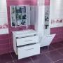 Фото Тумба под раковину СанТа Вегас 85 напольная 2 ящика (226032)