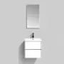 Фото Тумба с раковиной BelBagno Pietra Mini 50 bianco lucido (PIETRA MINI-500-2C-SO-BL+BB-500-PM-LVB)