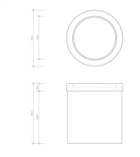Фото Напольная корзина для бумаги Decor Walther 0611070 - DW 1240 Сталь полированная