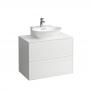 Фото Laufen New Classic База под раковину подвесная , 780х450х600 мм, 2 ящиками, цвет белый глянцевый(для раковины 816852)