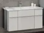 Фото Тумба Opadiris Кристалл 90 Z0000014469 титан/белый