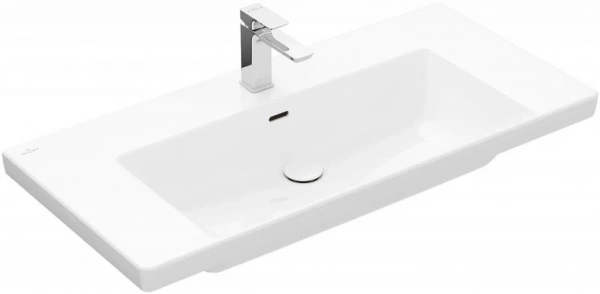 Фото Раковина Villeroy & Boch Subway 3.0 4A70A501, 100x47, белая с переливом