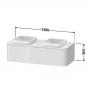 Фото Duravit Happy D.2 Plus Тумба подвесная  354x1300x550мм 1 ящик, цвет: белый глянцевый