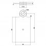 Фото QuadroDesign Полочка для излива или душевой штанги, подвесная, цвет: Brushed Stainless Steel