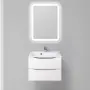 Фото Комплект мебели BelBagno Marino 65 bianco lucido (MARINO-650-2C-SO-BL-P+BB650/450-LV-MR-PR+SPC-MAR-600-800-LED-TCH)