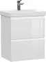 Фото Тумба с раковиной Cersanit Moduo slim 50 (SB-SZ-MOD-MO50Sl/Wh+S-UM-MOD50SL/1)