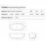 Фото DEA DESIGN Nature Ванна отдельностоящая 170x80xh55 см, материал: Solid Surface искуственный камень, цвет: White №18