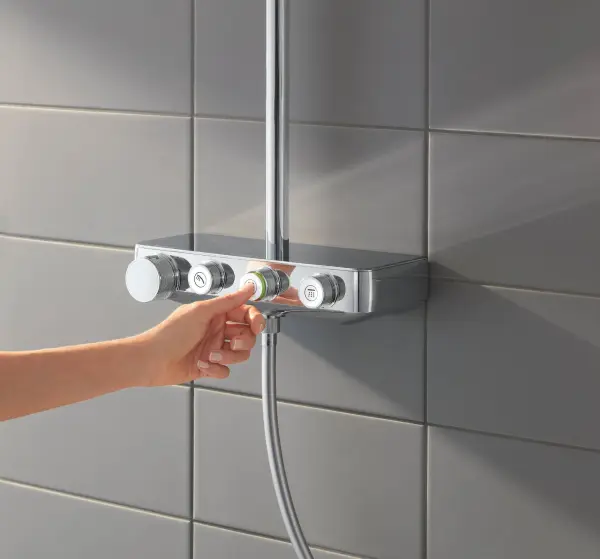 Фото 26508000 Euphoria SmartControl 310 DUO Cube Душевая система с термостатом, хром