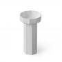 Фото Dea Design Pedestal Basin Раковина 48х45.6х90см., напольная, без отв., Solid Surface, цвет: White №18
