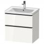 Фото Duravit D-Neo Тумбочка подвесная, 634x452хh625 мм, 2 ящика, цвет: белый высокоглянцевый (для раковины 236765)