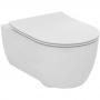 Фото Ideal Standard Blend Curve Унитаз подвесной 54х36см., безободковый с технологией смыва RimLS+, цвет: Euro White Ideal Plus
