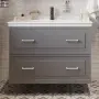 Фото Тумба с раковиной STWORKI Хадстен 100 серая