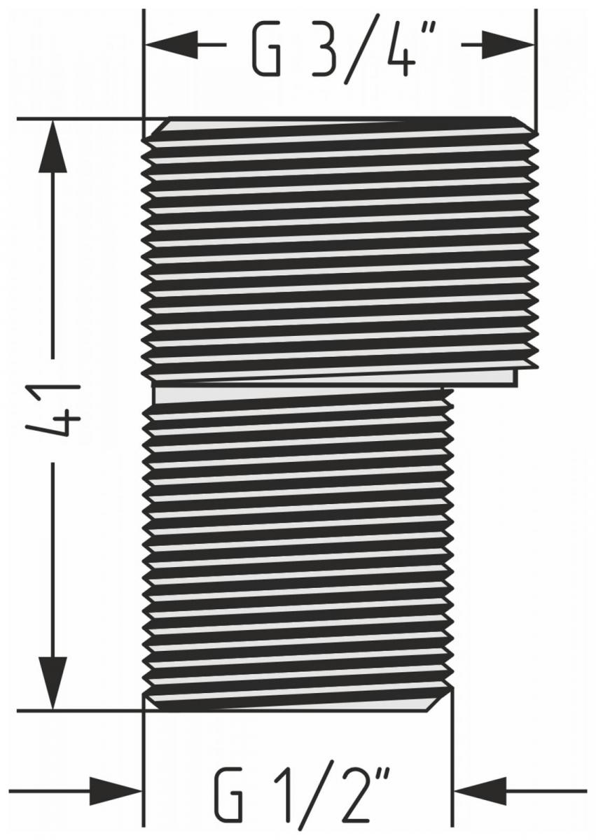 Фото Комплект эксцентриков Стилье (G 3/4" НР х G 1/2" НР) / 2 шт.