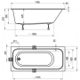 Фото Акриловая ванна 170х75 Ravak Chrome Slim C741300000 белая