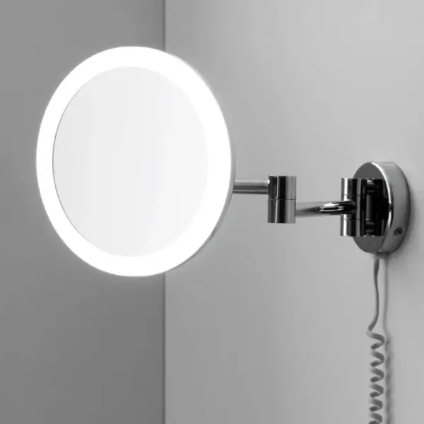 Фото Зеркало WasserKraft K-1004 с LED-подсветкой, 3-х кратным увеличением