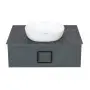 Фото Столешница La Fenice Granite Black Olive Light Lappato 100 см Черная