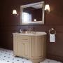Фото TW YORK База с раковиной Simas S53 bi, 129*58*h86см, 4 расп. дв., доводч. Blum, ручки: бронза, цвет: Pennellato, декор: поталь oro antico (без мрамора)